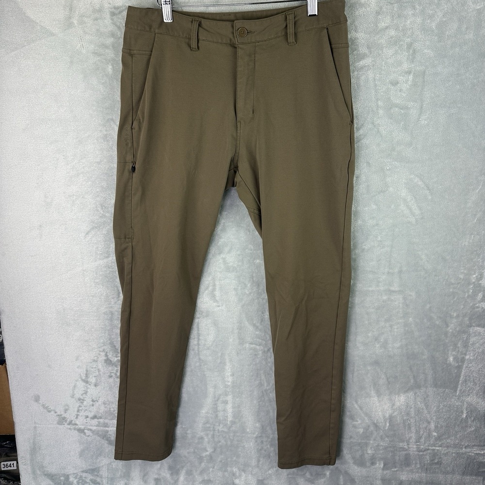 BYLT Everyday Pant‎ 2.0 Men's Large Brown Stretch Slim Performance Pants